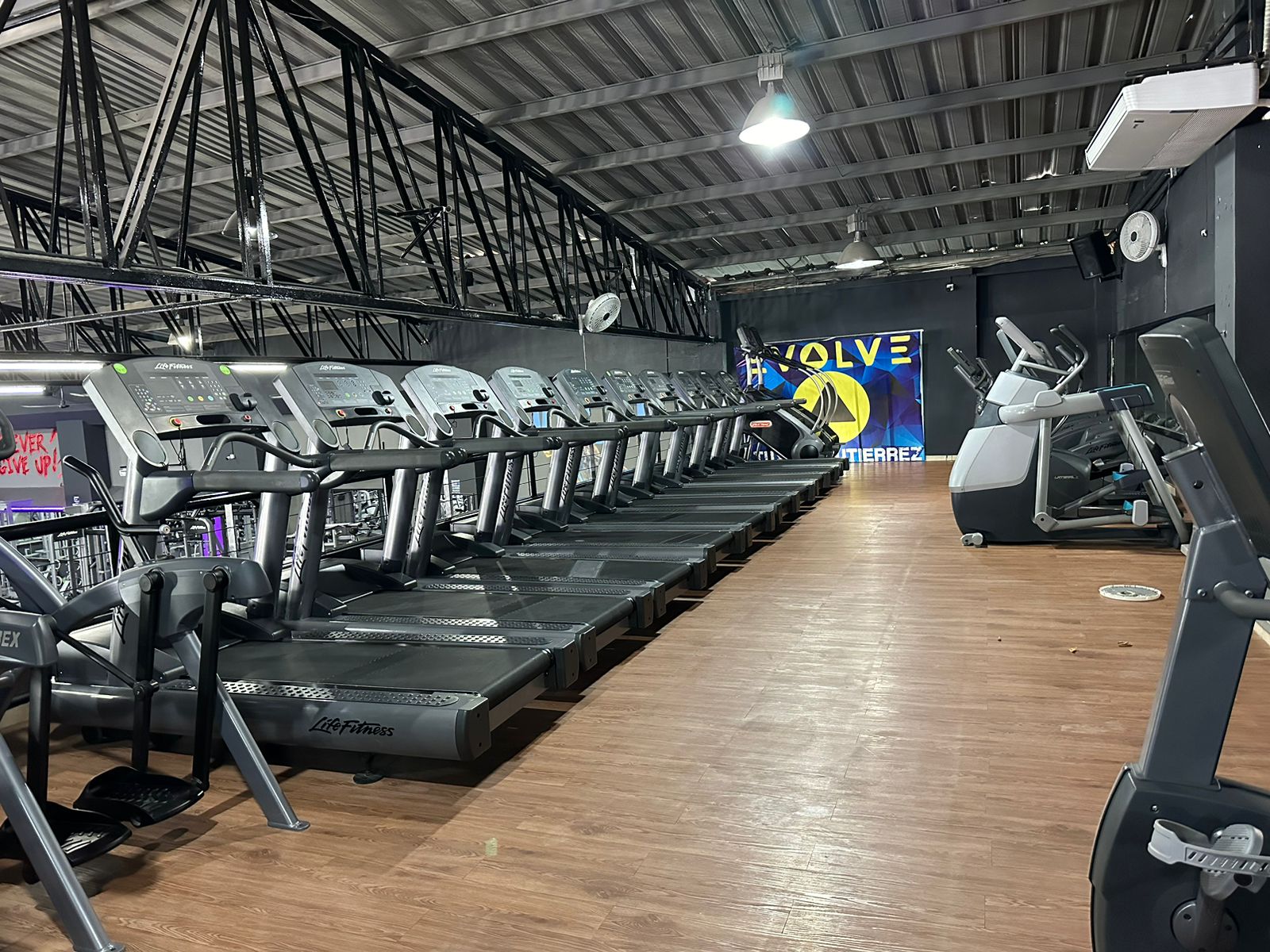 Free weights at Evolve Gym Tuxtla