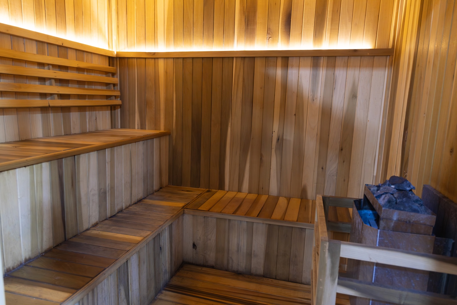 Sauna en Evolve Gym 5th Ave