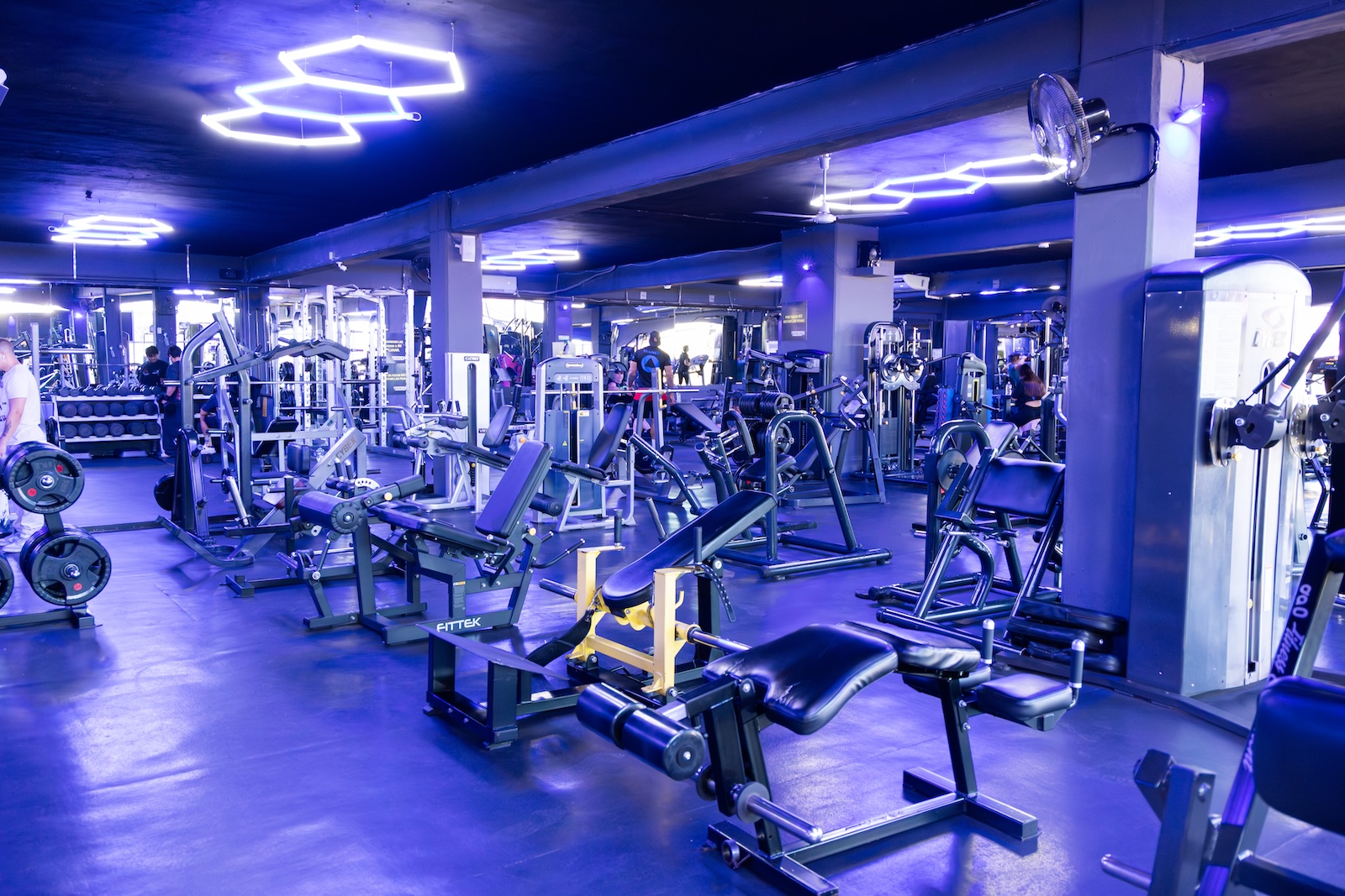 Training floor at Evolve Gym Juárez Playa del Carmen